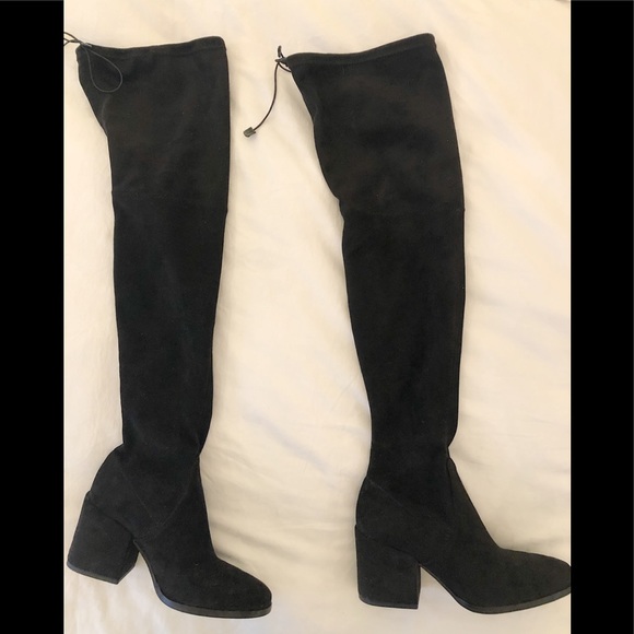 LIKE NEW! Vero Cuoio Thigh High Faux Suede Boots - Picture 2 of 10